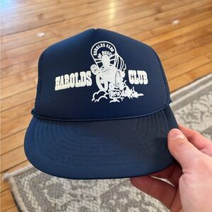 Harolds Club Navy Blue Trucker Hat